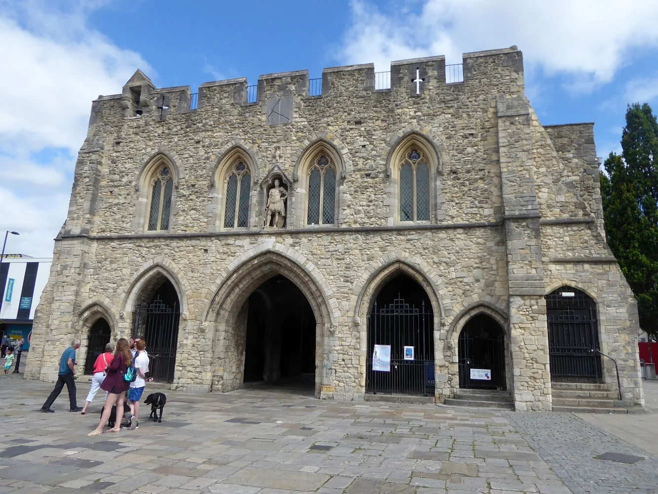 The medieval Bargate building in Southampton city centre.