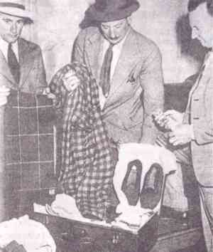 The brown suitcase recovered from the Adelaide Railway Station cloakroom